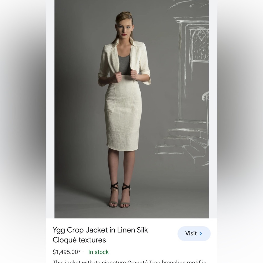 Amorimiei Paolo Petrone white lace insert pencil skirt